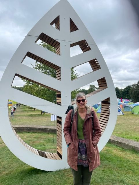 Revd Jane Bartlett at the Greenbelt Christian arts festival